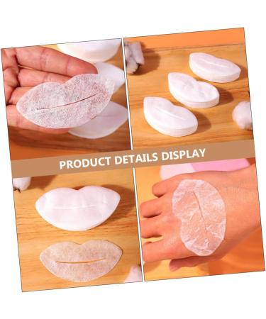POPETPOP 1000Pcs Silk Lip Mask Paper Collagen Crystal Lip Moisturizing Pink Lip Masks Gel Lips Care Patches Woman Plant Fiber Purifying Milk White Invisible - Buy Online on GoSupps.com