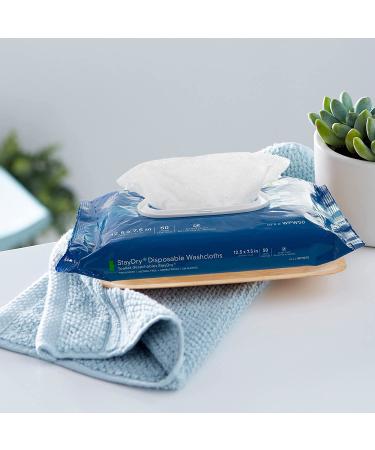McKesson StayDry Disposable Wipes with Aloe | Incontinence Washcloths 50ct/Pack, 12 Packs | Alcohol-Free & Gentle for Adults | 600 Total Wipes - Buy Online on GoSupps.com