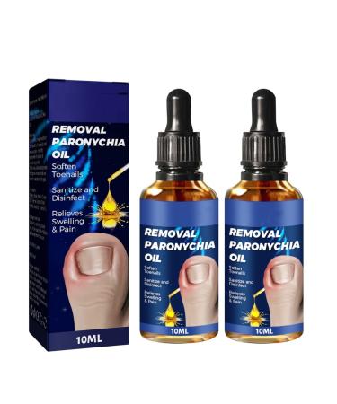 2 Pcs German Toenailcare Removal Paronychia Oil, Toe and Fingernail Repair for Damaged Discolored Thick Nails