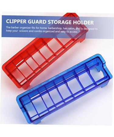 Angoily Hair Clipper Comb Box Clipper Guard Storage Organizer Blue Barber Tool Organizer Clipper Guards Barber Supplies Clipper Cutting Storage Protection Plastic Hair - Buy Online on GoSupps.com