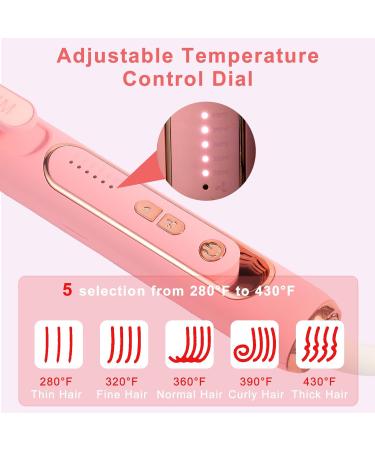 Pro 360 Airflow Hair Straightener & Curling Iron 2-in-1 | Titanium Flat Iron for Long-Lasting Curls & Straight Styles | Dual Voltage & Adjustable Temps | Perfect Hair Styling Tool - Buy Online on GoSupps.com
