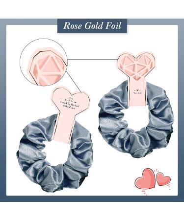 9-Piece Satin Bridesmaid Scrunchies - Bridesmaid Proposal Gift in Light Blue and White - Buy Online on GoSupps.com