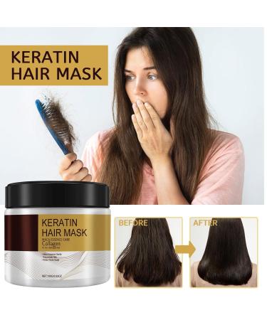 100ml Collagen Hair Treatment & Mask - Deep Repair Argan Oil Keratin Essence | 2PC for Soft Healthy Hair - Buy Online on GoSupps.com