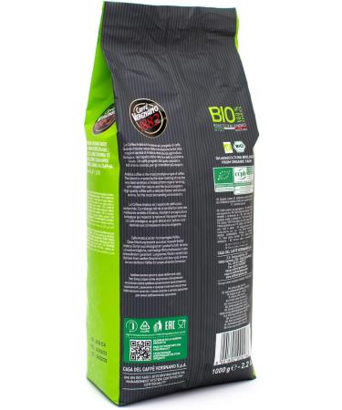 Caff Vergnano 1882 100% Arabica Bio Organic - Whole Bean Coffee 1 Kg - Buy Online on GoSupps.com