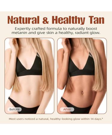  SONGVISON Self Tanning Drops Drinking Oral Self-Tanning Watermelon Aroma for Face and Body Improves Natural Skin Tone (60ml) - Buy Online on GoSupps.com