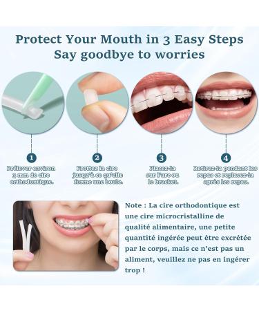 VEGCOO 12 Bo tes Cire Orthodontique Cire Orthodontique Dentaire Cire de Soulagement Pour Soulager Irritations/Soins Orthodontiques (Boites de 5 Bandes) - Buy Online on GoSupps.com
