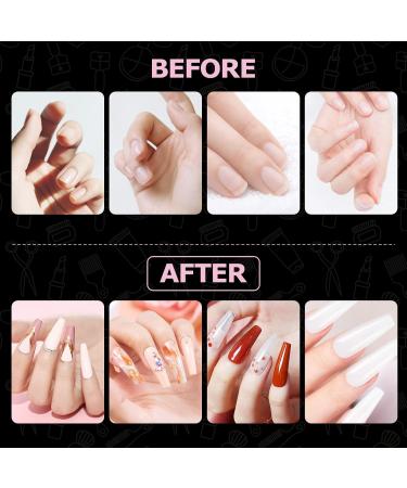 500 Piece White Nail Tips - Acrylic Artificial Nails for Nail Studios & DIY Art - 10 Sizes with Storage Case - Buy Online on GoSupps.com