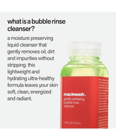 Facewater Macinwash - Gently Exfoliating Bubble Rinse Cleanser for Radiant Skin | International Shipping Available - Buy Online on GoSupps.com