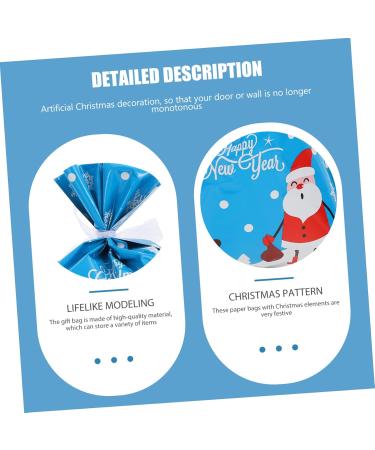 KOMBIUDA Christmas Wrapping 35pcs Christmas Candy Bag Candy Bags Festival Christmas Bags Packing Bag Biscuit Bag - Buy Online on GoSupps.com