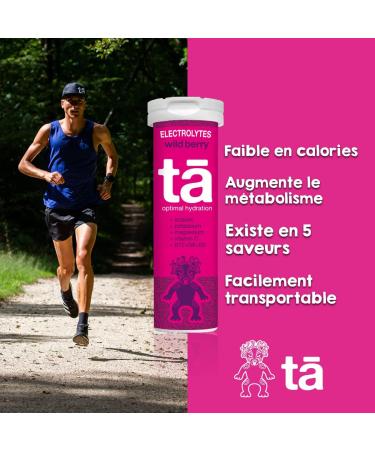 TA Energy Pack of 3 Tubes - Hydration Tablets - Mineral Salts - Vitamins - Low Calorie - Reduces Cramps - Made in France (Red - Buy Online on GoSupps.com