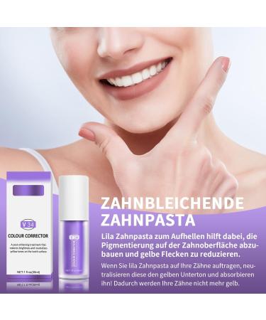 Purple Toothpaste for White Teeth - Advanced Whitening & Stain Removal - Buy Online on GoSupps.com