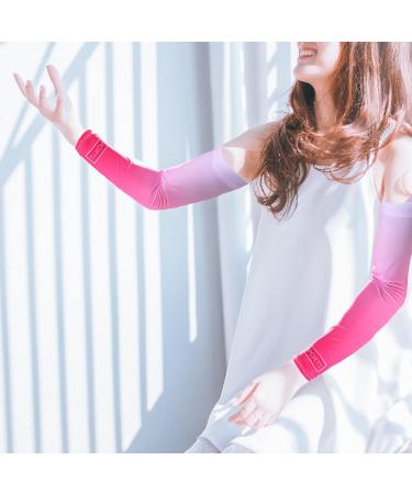 WskLinft 1 Pair Arm Sleeve -pilling Breathable Fine Stitching Quick-drying Arm Sleeve for Exercise Pink - Buy Online on GoSupps.com