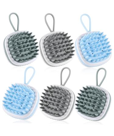 Magiclulu 6 pieces scalp massage brush daily scalp brush scalee brush portable scalp massage devices household scaling hotel scalp brushes scalp