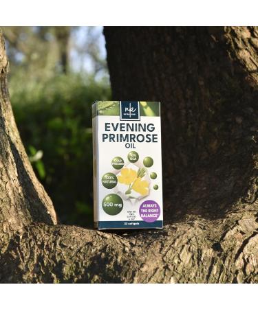 NutraKing Evening Primrose Oil Capsules - 500mg (32 Day Supply) - Pure Natural Cold Pressed Softgel with 10% GLA & Omega 6 - Buy Online on GoSupps.com
