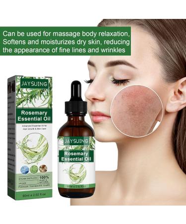 100% Natural Rosemary Oil for Hair Growth | 60ml Organic Rosemary Oil for Scalp Aromatherapy & Massage - Buy Online on GoSupps.com