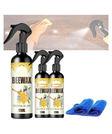 Natural Micro-Molecularized Beeswax Spray 2Pcs Beeswax Furniture Polish Original Beeswax Furniture Polish for Wood Polish Furniture Care (Color : 3PCS Size : 1 Count (Pack of 1))