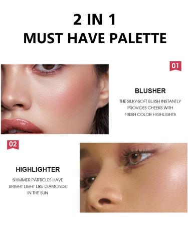 High Gloss Blush eyeshadow Palette 4 color Pearl Eyeshadow Glitter Eyeshadow makeup eye glitter Eyeshadow makeup (01) - Buy Online on GoSupps.com