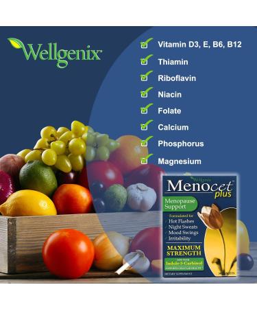 Menocet Plus Menopause Support - Natural Relief for Hot Flashes, Night Sweats & Mood Swings - 30 Tablets - Buy Online on GoSupps.com