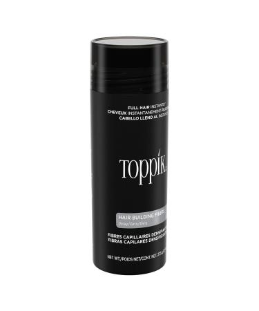 TOPPIK Hair Building Fibers Gray - 28g | Thinning Hair Solution for Men & Women | Fast International Shipping - Buy Online on GoSupps.com