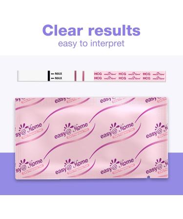 Easy Home 50 Bulk Pregnancy Tests Strips: Easy to Use & Early Detection Pregnancy Strips at Home - hCG Pregnancy Test Kits 50 count (Pack of 1) - Buy Online on GoSupps.com