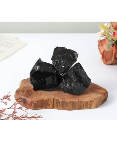 XIANNVXI Black Obsidian Crystal 1.77-2.17" Raw Crystal Obsidian Stone Natural Healing Crystal Rock Rough Gemstone for Crystal Lovers Beginners Collectors Witchcraft Supplies C - Obsidian - Buy Online on GoSupps.com