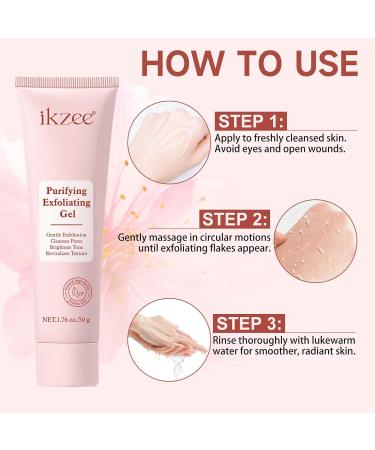 Exfoliating Gel Exfoliante Facial Gentle Exfoliating Scrub Facial Exfoliator Cleanser Exfoliating Face Wash Deep Cleansing Exfoliante for Face and Body (1) - Buy Online on GoSupps.com