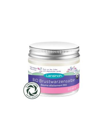 Lansinoh ORGANIC nipple ointment 60 ml - natural care for sensitive nipples and dry skin - climate neutral Single - Buy Online on GoSupps.com