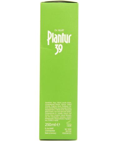  Plantur 39 Plantur 39 Phyto-caffeine shampoo especially for colored and damaged hair caring shampoo to prevent menopausal hair loss 1 x 250 ml - Buy Online on GoSupps.com