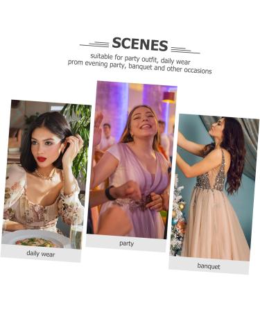 FRCOLOR Small Alligator Clips Thin Rhinestone Barrettes for Women Rod Butt Cushion Finger Castanets Tiara Rhinestone Bobby Pins Fancy Clips for Women Hair Miss Issue Card Metal - Buy Online on GoSupps.com