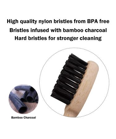 Organic Bamboo Toothbrushes - Vegan, Biodegradable, Eco-Friendly (Pack of 6) - Buy Online on GoSupps.com