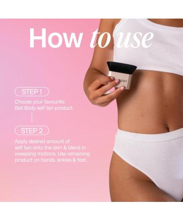 Bali Body Blending Brush - Washable Reusable Self-Tanning Tool for Streak-Free Application | Soft Bristles for Aerosols Creams & Mousses | 100% Vegan Accessory - Buy Online on GoSupps.com