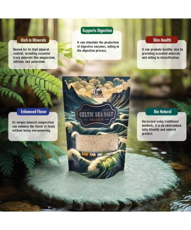EcoLiveUK Celtic Salt 300g | Rich in 82+ Essential Minerals | Hand Harvested from France | RAW and UNREFINED | Premium Quality - Buy Online on GoSupps.com