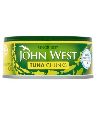 John West Tuna Chunks in Sunflower Oil 145 g. Naturally high in protein Sunflower Oil 145 g (Pack of 1)