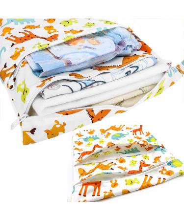 Bynsaer Wetbag Fabric Diapers - Nested Pocket Cloth Diapers 2 PC Baby Wet & Dry Organizer Bag Reusable & Washable (Color 03) | International Shipping - Buy Online on GoSupps.com