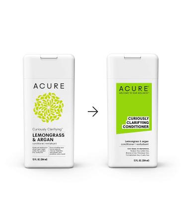 Acure Curiously Clarifying Conditioner - Lemongrass & Argan 12 fl oz | Natural Hair Care - Buy Online on GoSupps.com