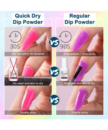 Rednee 21-Piece Neon Dip Powder Nail Kit Starter Set for Quick Dry Nail Art - Essential Dipping Powder Kit for Vibrant Designs (RE37) - Buy Online on GoSupps.com