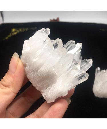 Natural Crystal Rough White Clear Quartz Crystals Cluster Specimen for Stones Home Decoration Crystal Cluster - Buy Online on GoSupps.com