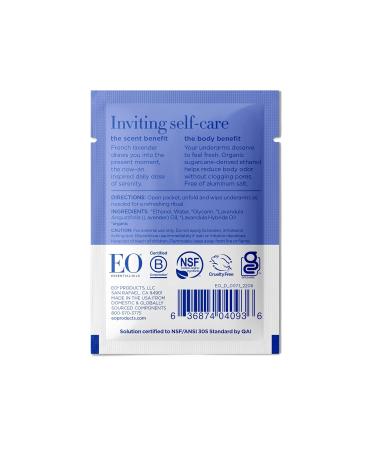 Eco-friendly Organic Deodorant Wipes - French Lavender Scent - Pack of 12 - Buy Online on GoSupps.com