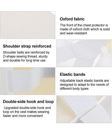 Taekwondo Karate Chest Guard Vest for Adult Child Unisex - Boxing Breast Protector Accessory (Size M) - Buy Online on GoSupps.com
