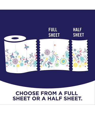 Sparkle Pick-A-Size Spirited Prints Paper Towels - 6 Double Rolls, 12 Regular Rolls, 110 Count - Buy Online on GoSupps.com