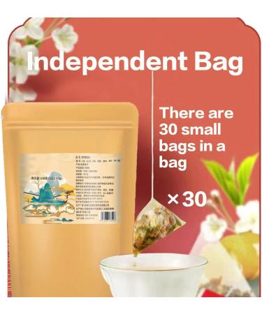 Poria And Coix Seed Tea For Dampness Elimination 30Bags/1Box Fu Ling Yi Wet Tea Lemon Hawthorn Lotus Leaf Tea Dampness Clearing Herbal Tea Poria Cocos Dehumidification Tea (2Box) - Buy Online on GoSupps.com