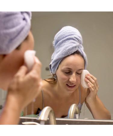 10 Pack Facial Sponge for Daily Cleansing and Exfoliating - Buff Puff Style Pads for Dead Skin Removal - Normal to Oily Skin - Made in USA - Buy Online on GoSupps.com