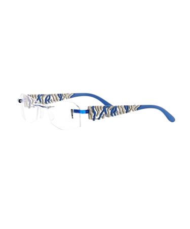 Switch it! Set interchangeable brackets stainless steel rubberized Combi 3044 palladium-grey-blue