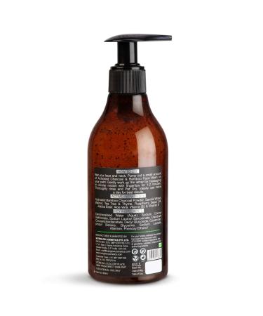 Nutriglow Natural S Bamboo & Charcoal Acne Face Wash | Detox Brighten & Smoothen Skin with Raspberry Seed Oil & Aloe Vera - 10.14 Oz - Buy Online on GoSupps.com
