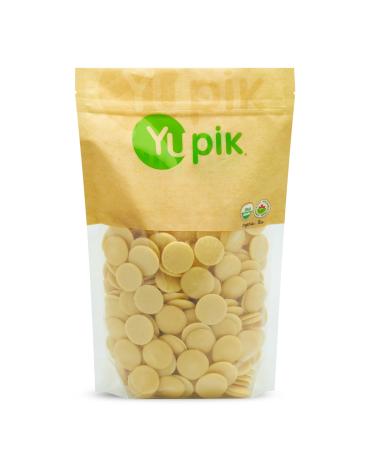 Yupik Organic Cocoa Butter Wafers 1 kg 6 Count Vegan Gluten-Free GMO-Free Dairy-Free Kosher Pure Cocoa Butter No Additives Melts Smoothly Ideal for Baking Snacking Molding & Topping 6 kg