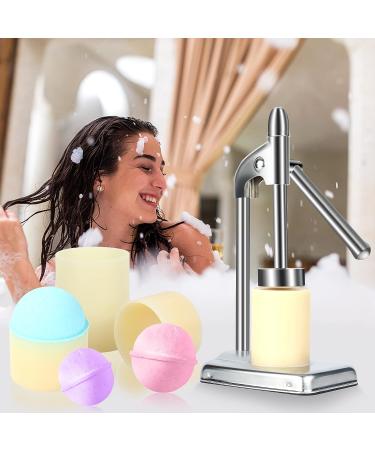 DIY Bath Bomb Press Kit - Hand-Press Molds for Crafting Sphere Round Bombs | Create Your Own Bath Bombs at Home! - Buy Online on GoSupps.com