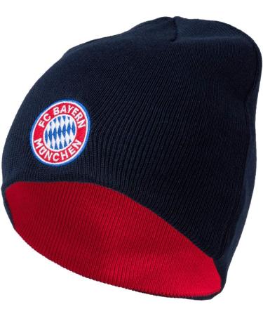 FC Bayern Wende-Beanie Kids Logo Stylish Reversible Beanie for Young Fans | International Shipping - Buy Online on GoSupps.com