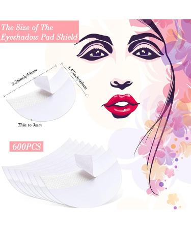 Eye Shadow Shields 300 Pieces Eyeshadow Pad Shield Eyeshadow Patches White Eyeshadow Stencils Under Eye Pads Prevent Makeup Residue for Eyelash Extensions Lip Makeup Half-Moon Shape - Buy Online on GoSupps.com