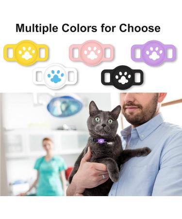 Coholl Protective Cover for Apple AirTag Case - 3 Pieces Silicone Shell for GPS Finder Dog Collar Anti-Oste Pet Loop Holder for Cats & Dogs - Black White & Light Powder - Buy Online on GoSupps.com