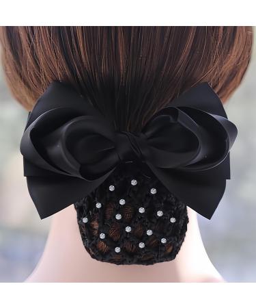 Durable Rhinestone Hair Network Bun - Elastic Black Duttnetz for Ballet Dance Gymnastics & More - Buy Online on GoSupps.com